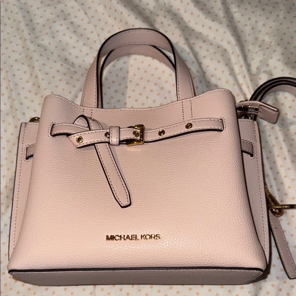 MK Emilia Leather Satchel POWDER BLUSH - Picture 2 of 11